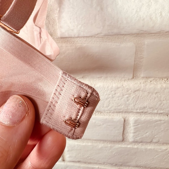 NWT Soma Sheer Shape Unlined Underwire Plunge Bra 32 A Adobe Rose #0397 - Picture 7 of 12